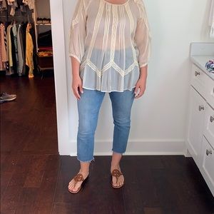 Love and Liberty tunic lace top